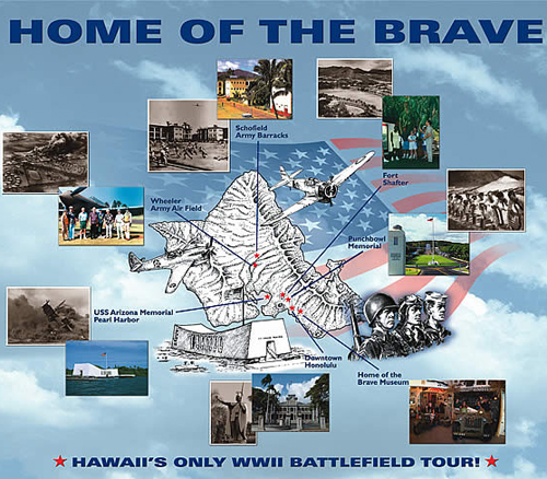 Home of the Brave Victory Tour Map